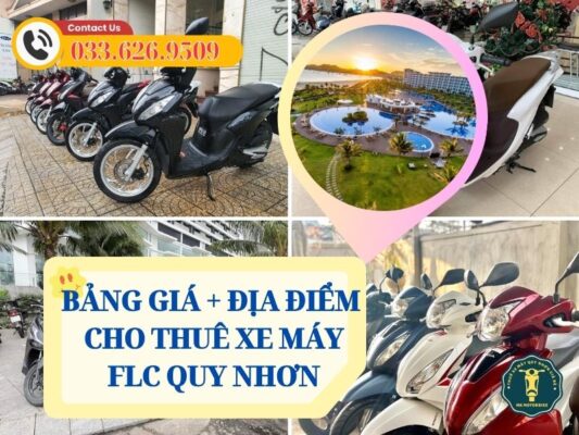 Bảng giá và các địa chỉ cho thuê xe máy FLC Nhơn Lý Quy Nhơn