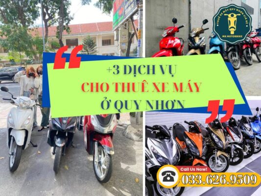 3 cách, dịch vụ cho thuê xe máy ở Quy Nhơn nhanh chóng