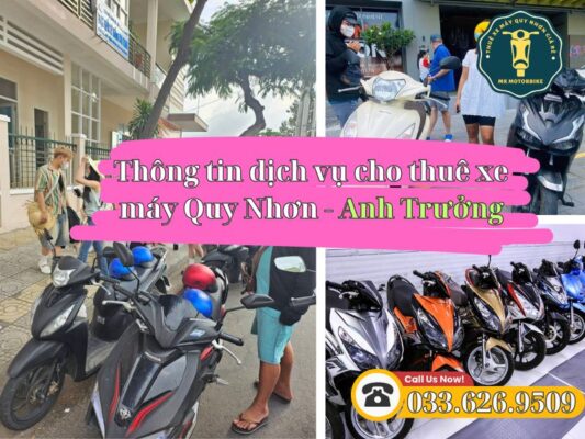 Dịch vụ cho thuê xe máy Quy Nhơn Anh Trưởng