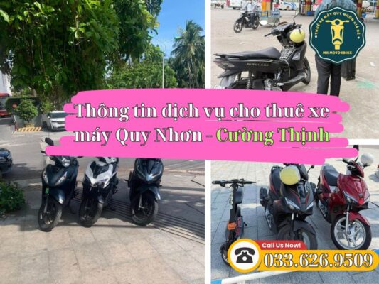 Dịch vụ cho thuê xe máy Quy Nhơn Cường Thịnh