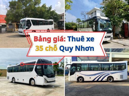 Bảng giá cho thuê xe 35 chỗ mới nhất ở Quy Nhơn