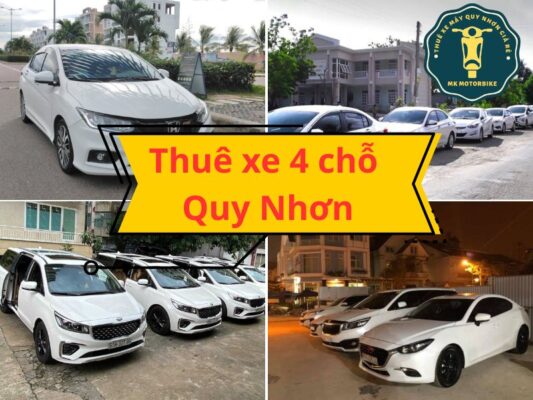 Bảng giá thuê xe 4 chỗ Quy Nhơn