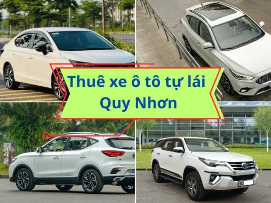 Bảng giá cho thuê xe ô tô tự lái Quy Nhơn 2025